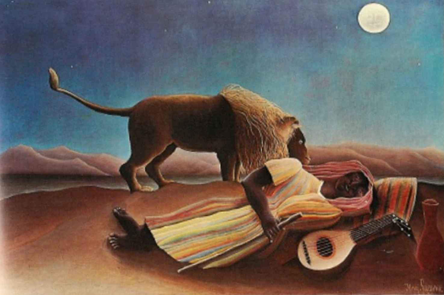 Sleeping Gypsy example of art as story