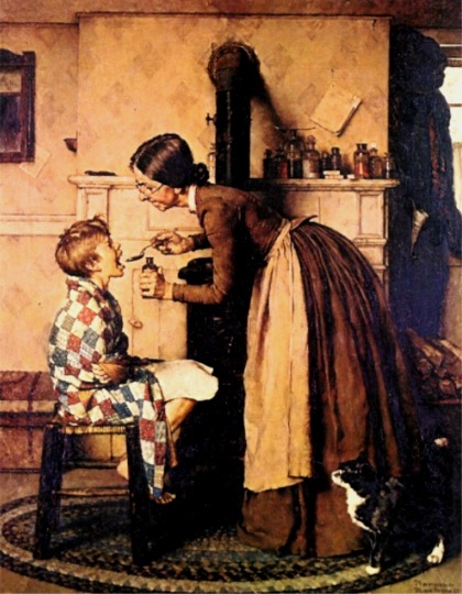 Tom Sawyer painting by Normal Rockwell