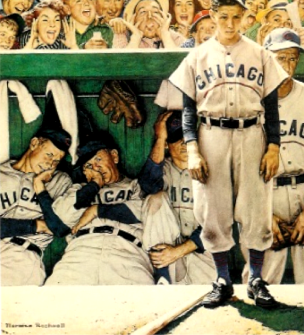 The Dugout by Norman Rockwell example of art as story