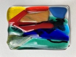 Abstract Fused Glass Tiles Article Image