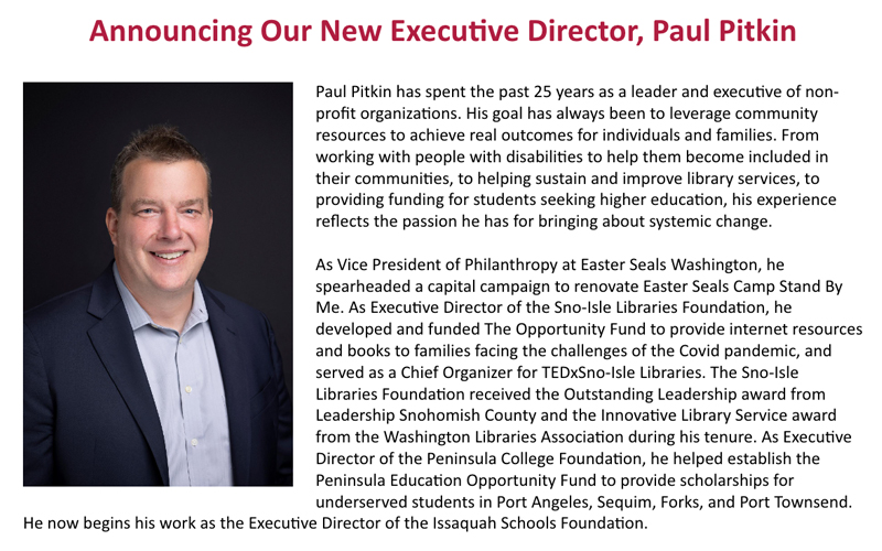 Welcome Our New Executive Director! Article Image
