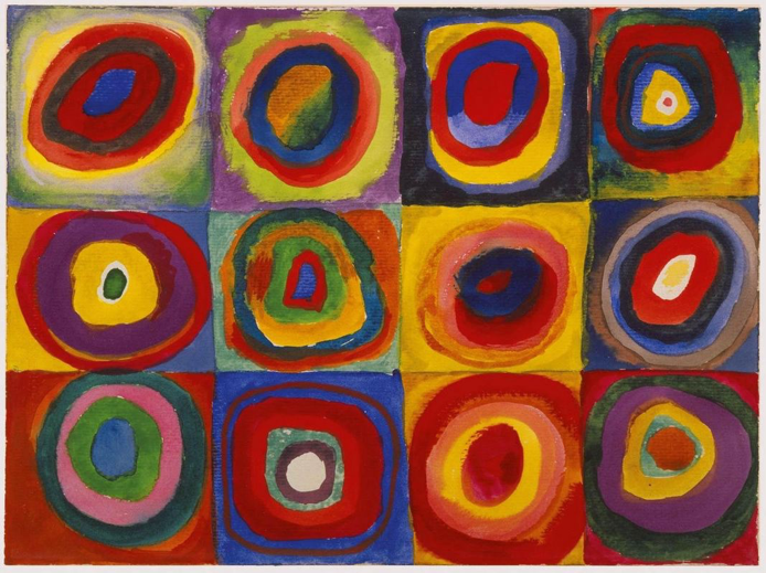 Wasily Kandinsky Squares with Concentric Circles, 1913, Oil on Canvas