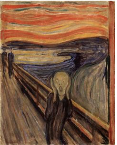 The Scream of Nature painting by Edvard Munch