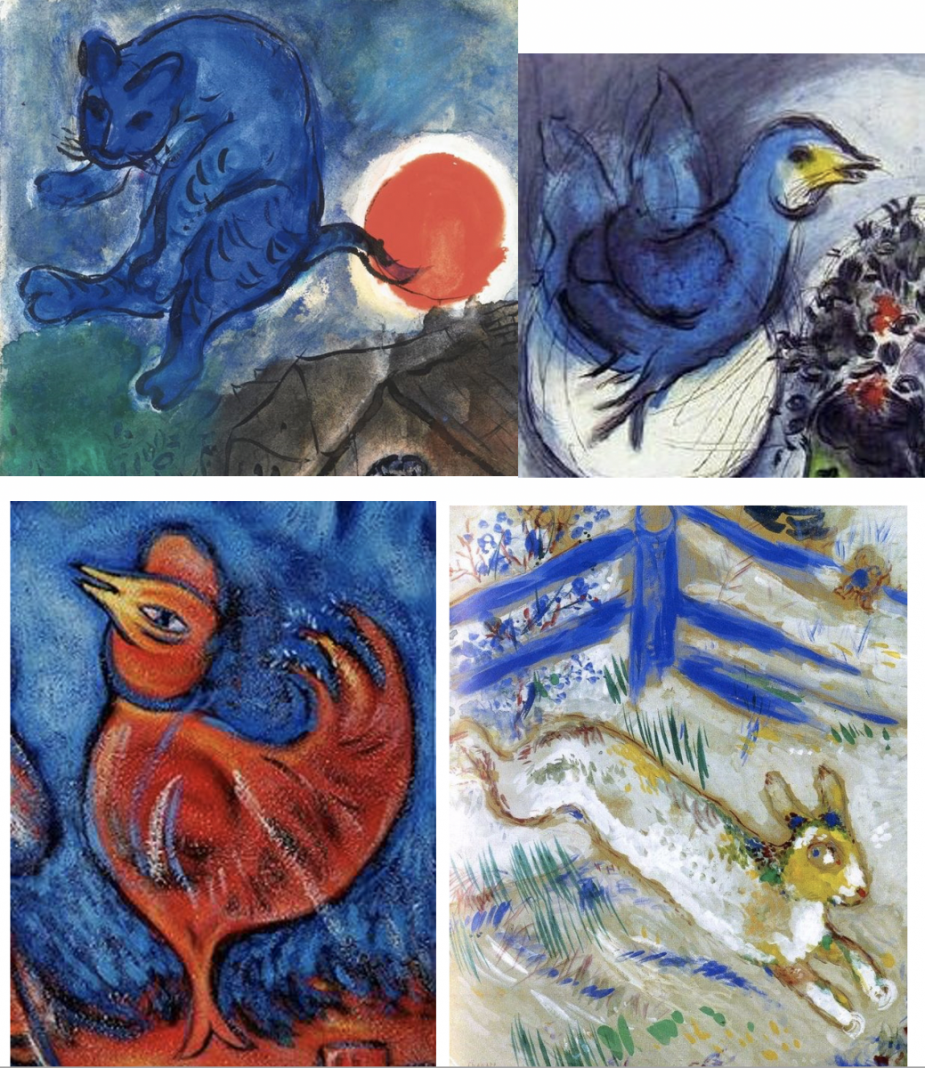 Marc Chagall's animals close up