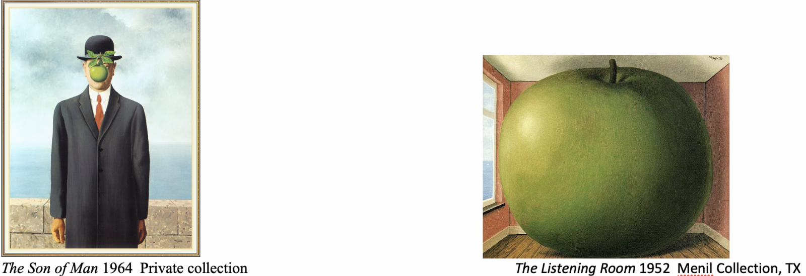 Magritte examples of artwork